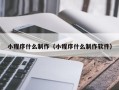 温县小程序什么制作（小程序什么制作软件）